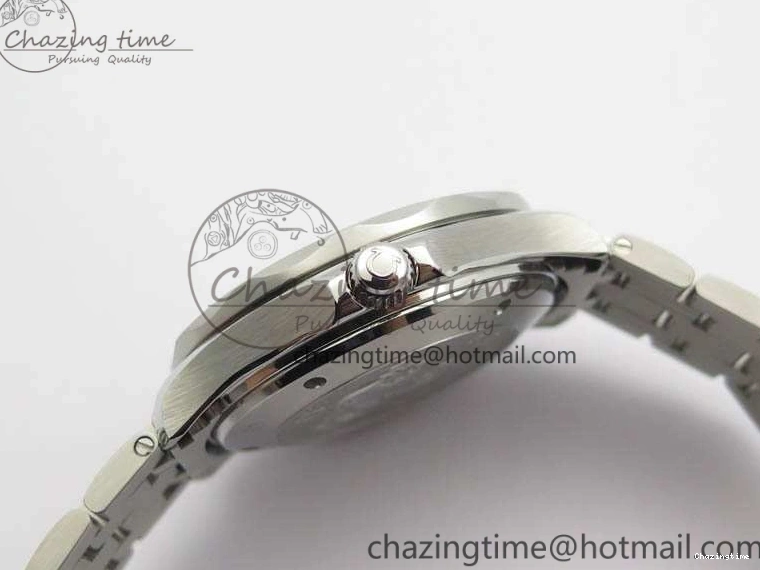 0816 Flexible Seamaster 300M SS OMF 1:1 Best Edition Black Dial Matt Black Ceramic Bezel On SS Bracelet A 8147